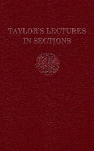 Taylor's Lectures In Sections